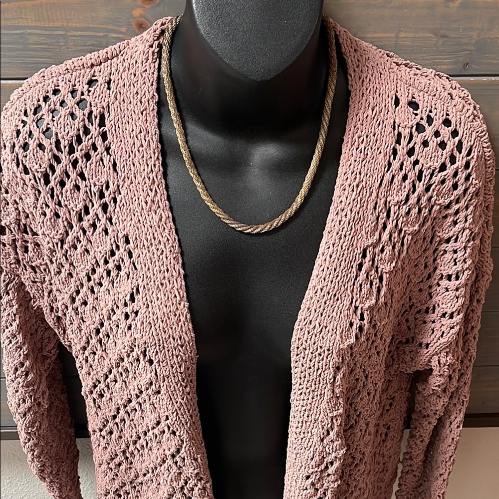 Moon & Madison Taupe Knit Cardigan - Picture 7 of 11